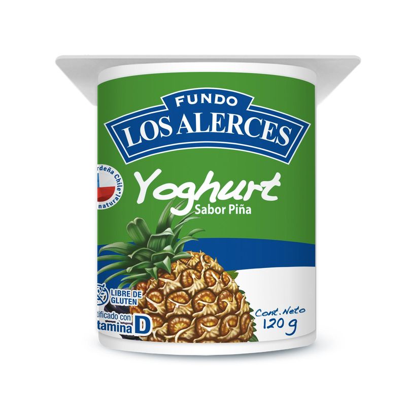 FUNDO LOS ALERCES - Yoghurt Sabor Piña Fundo Los Alerces 120 g