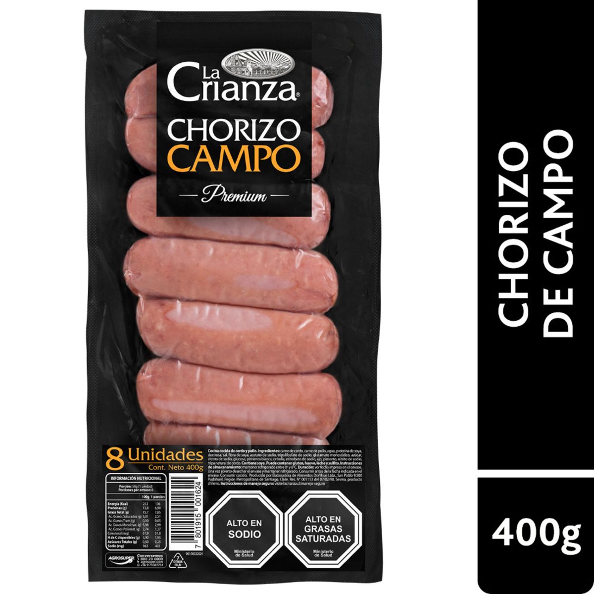 LA CRIANZA - Chorizo de Campo La Crianza 400 g