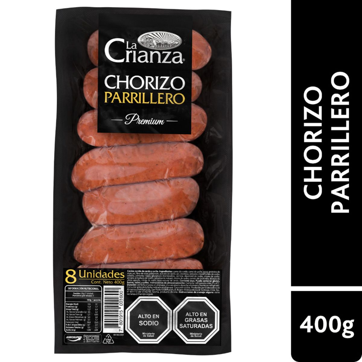LA CRIANZA - Chorizo Parrillero La Crianza 400 g