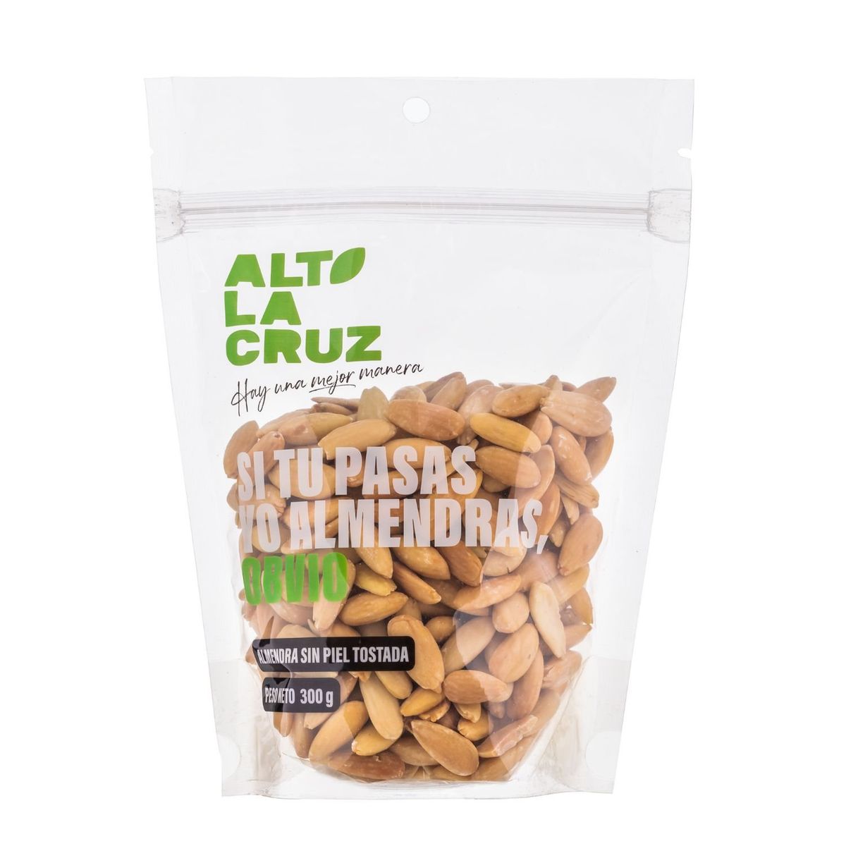 ALTO LA CRUZ - Almendras Sin Piel Tostada Alto La Cruz 300 g