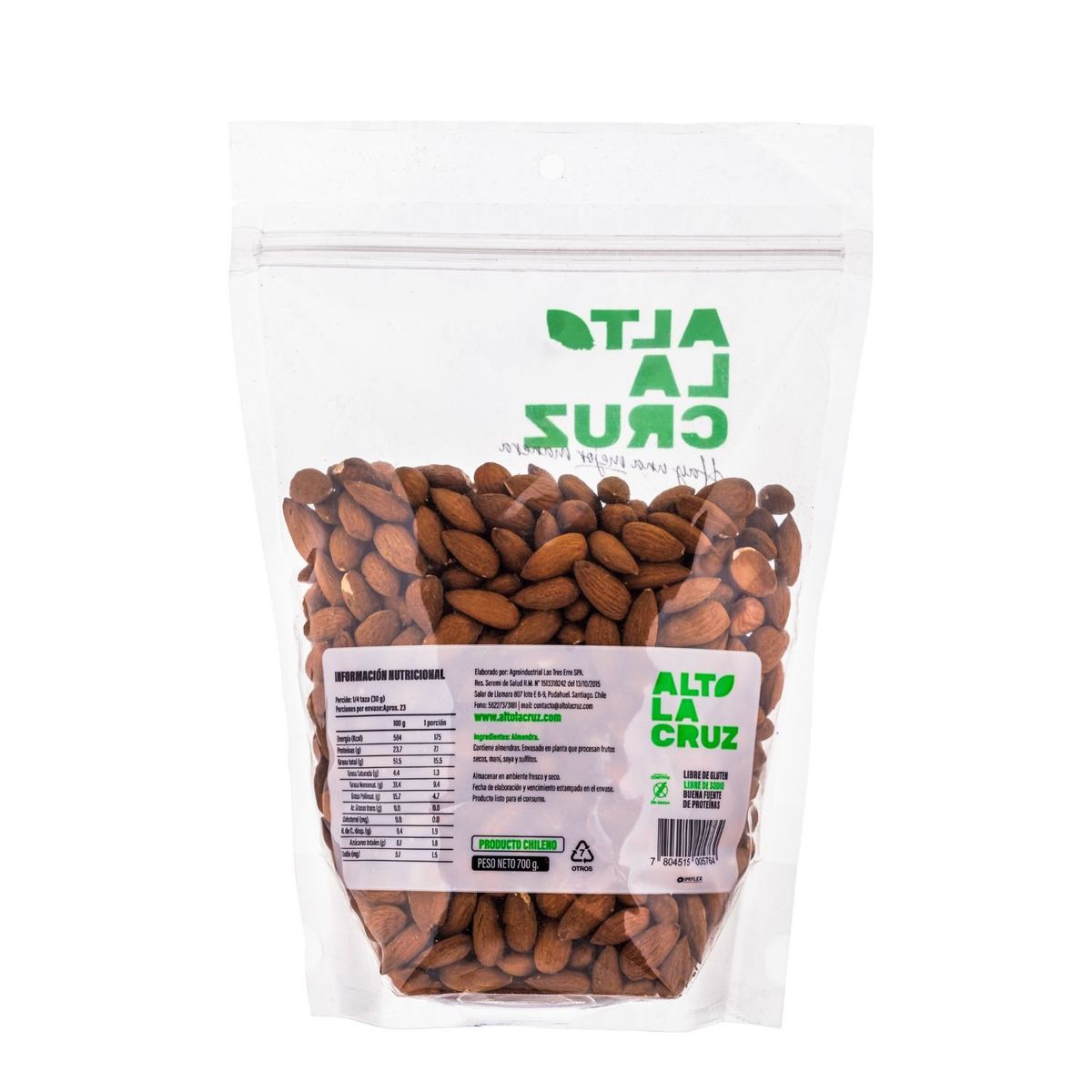ALTO LA CRUZ - Almendras Natural Alto La Cruz 700 g