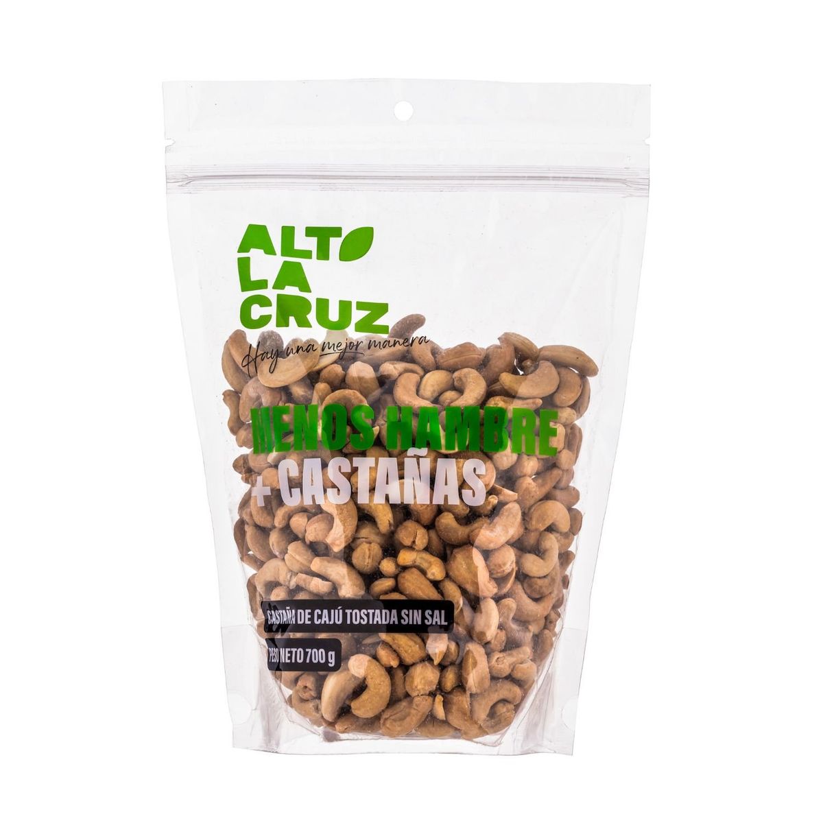 ALTO LA CRUZ - Castañas de Cajú Tostadas Sin Sal Alto La Cruz 700 g