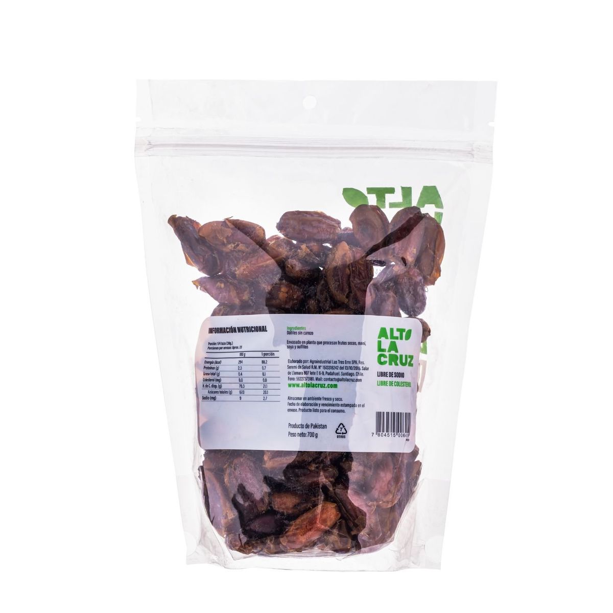 ALTO LA CRUZ - Dátiles Sin Carozo Alto La Cruz 700 g