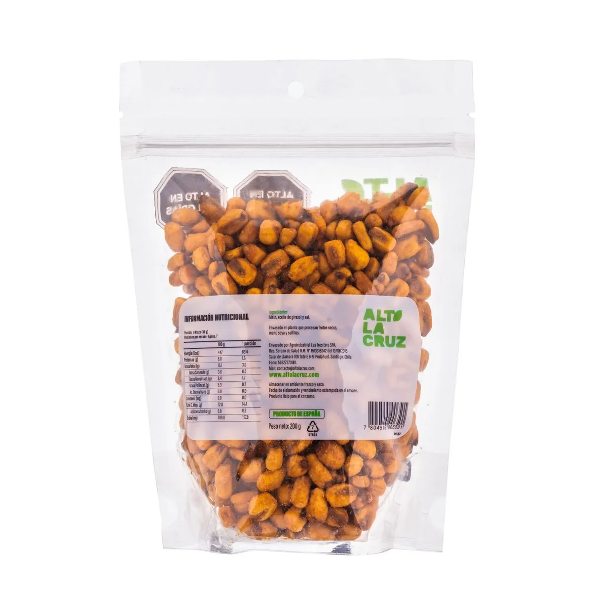 ALTO LA CRUZ - Maíz Horneado con Sal Alto La Cruz 200 g