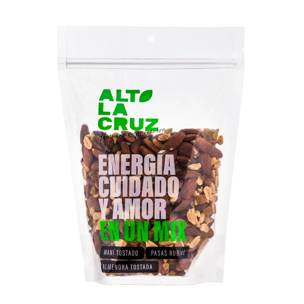 ALTO LA CRUZ - Mix de Frutos Seco Maní, Pasas y Almendras Alto La Cruz 700 g