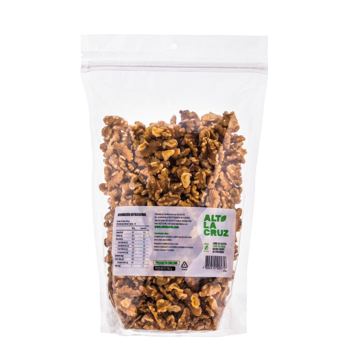 ALTO LA CRUZ - Nuez Cuarto Alto La Cruz 700 g