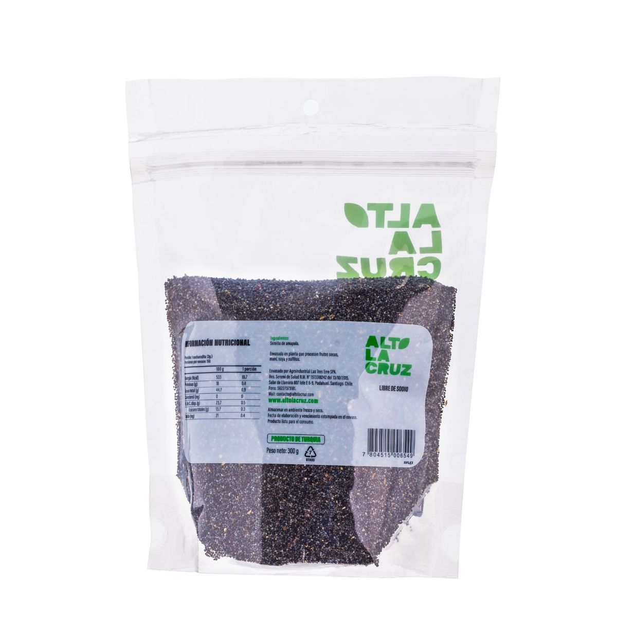 ALTO LA CRUZ - Semillas de Amapola Alto La Cruz 300 g