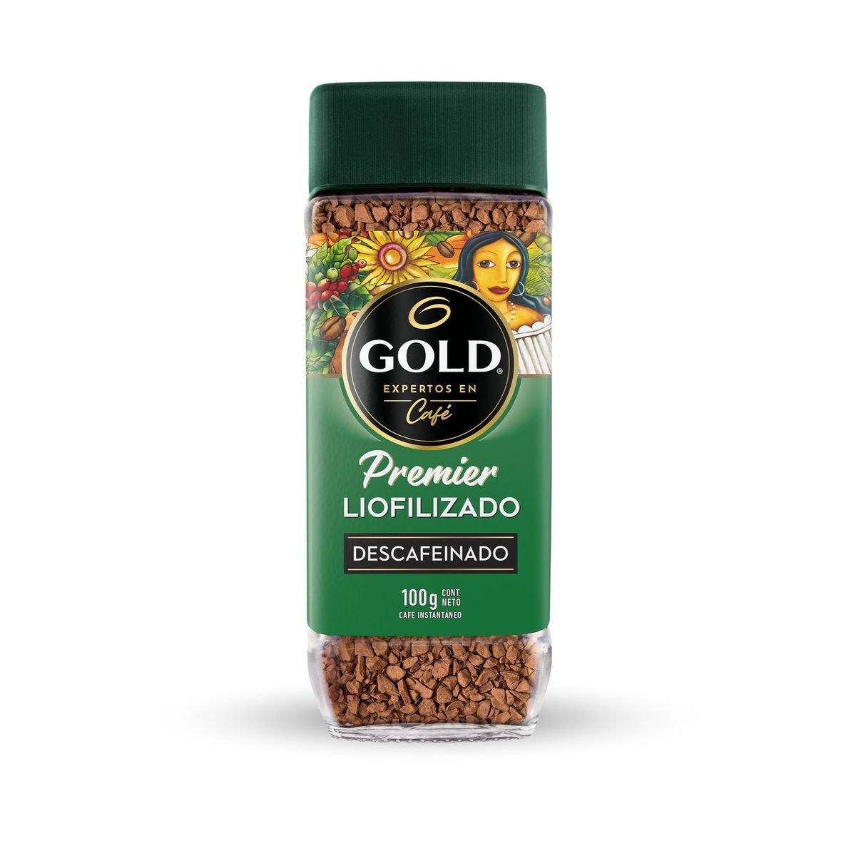 GOLD - Café Instantáneo Liofilizado Descafeinado Gold 100 g