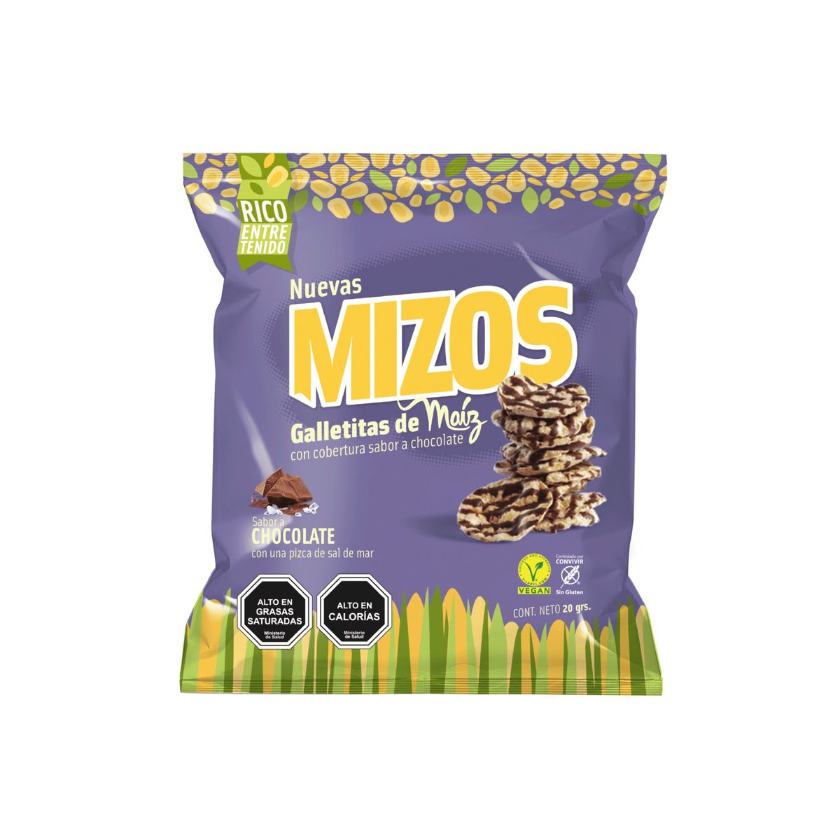MIZOS - Galleta de Maíz Mizos Chocolate 20 g