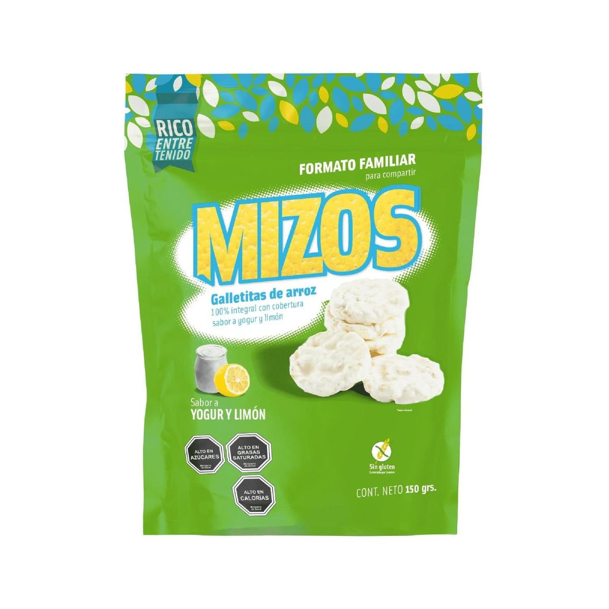 MIZOS - Galleta de Arroz Mizos Yogurt Limón 150 g