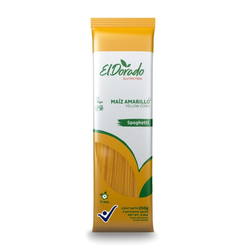 EL DORADO - Pasta Spaghetti de Maíz Sin Gluten El Dorado 250 g