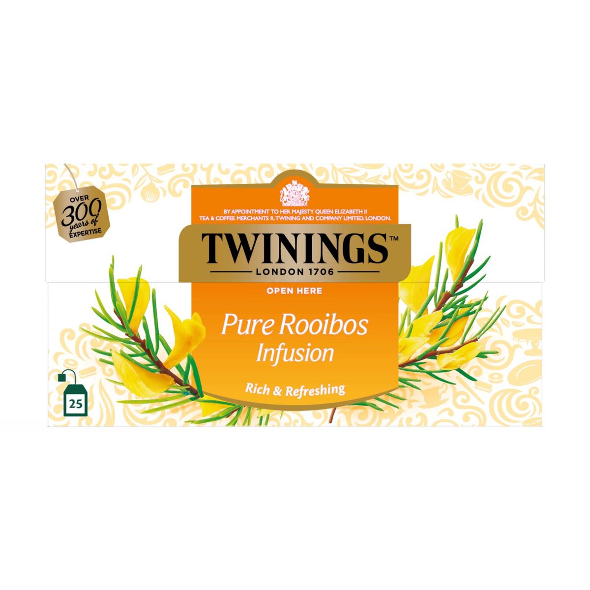 TWININGS - Infusión Pure Rooibos Twinings 25 Un