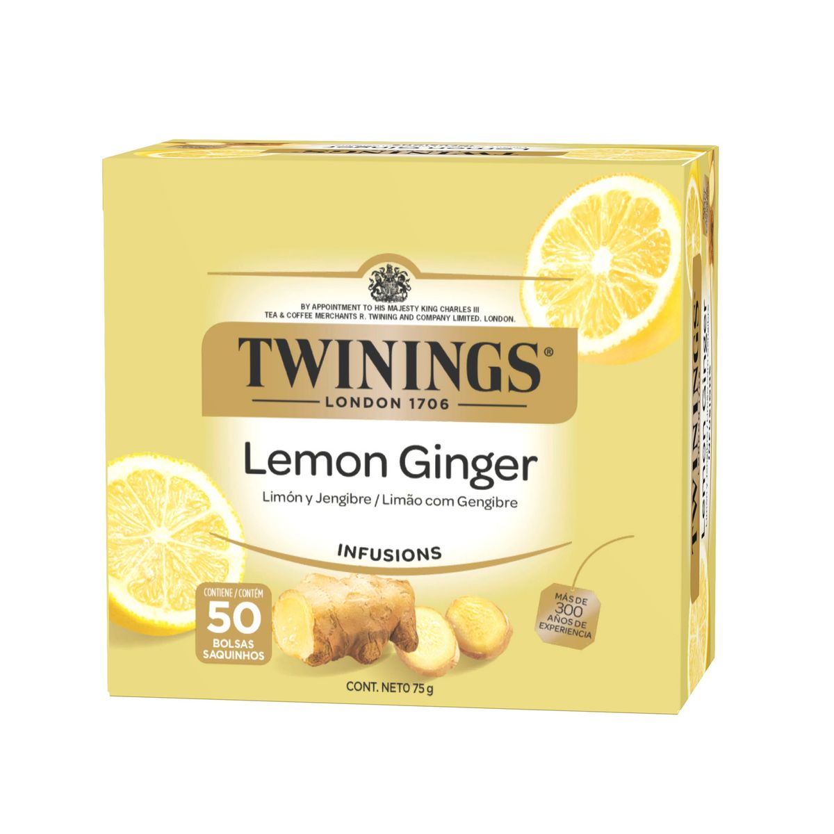 TWININGS - Infusión Limón y Jengibre Twinings 50 Un