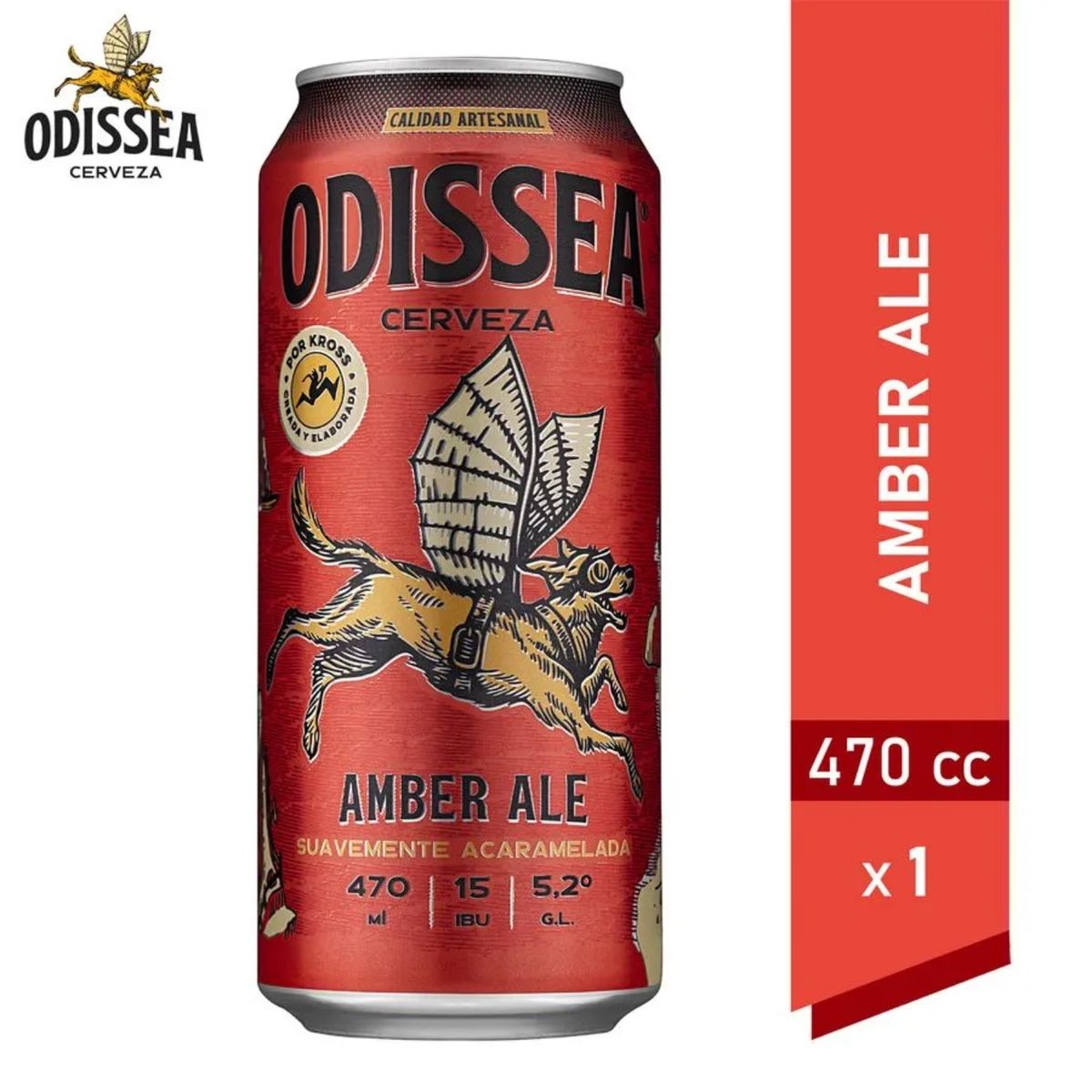 ODISSEA - Cerveza Amber Ale Odissea 5.2° 470 ml
