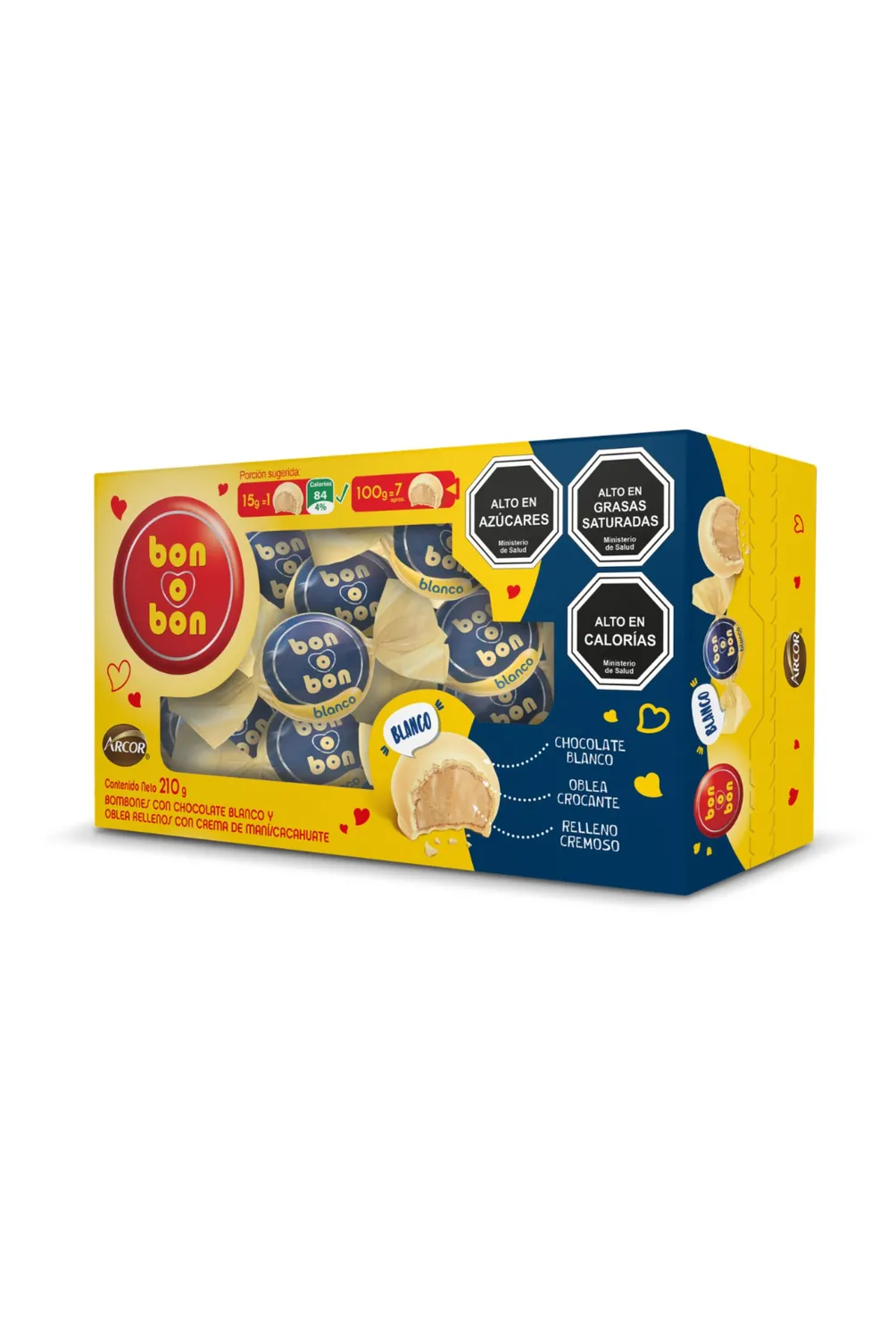 Bombones Bon o Bon Chocolate Blanco 210 g | Tottus Chile