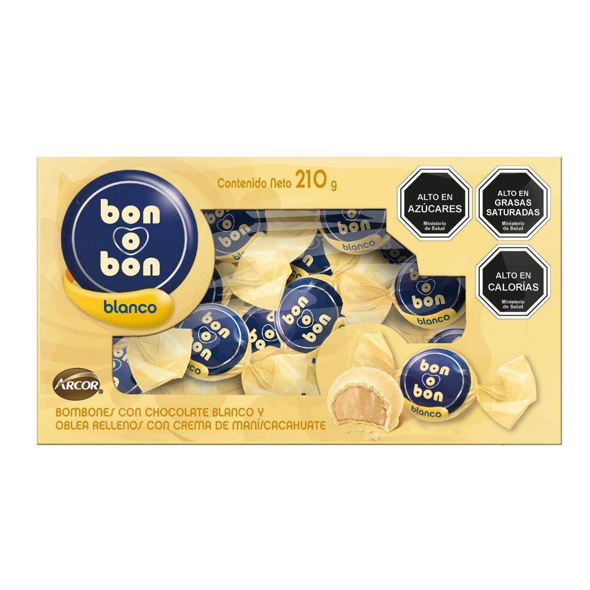BON O BON - Bombones Bon o Bon Chocolate Blanco 210 g