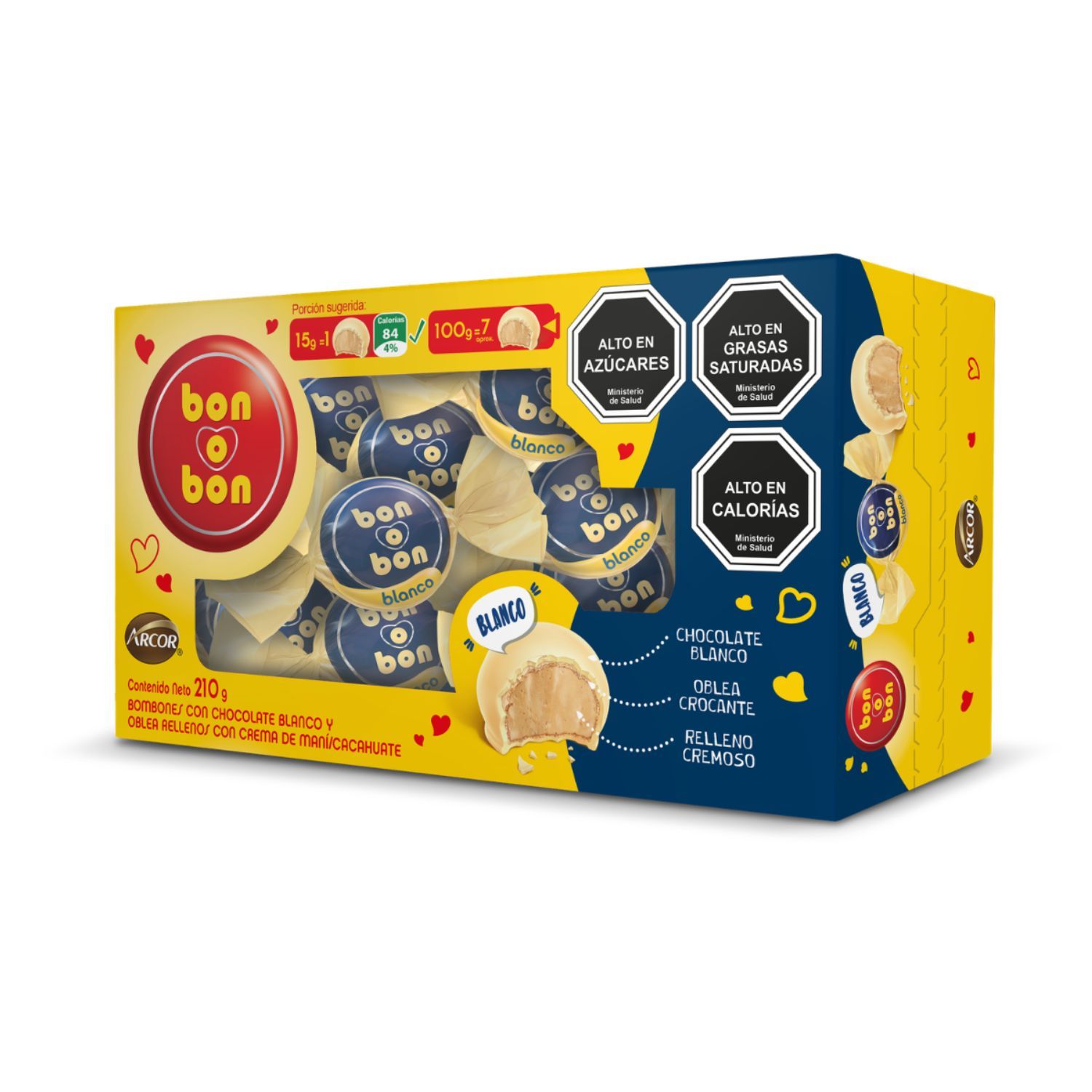 Bombones Bon o Bon Chocolate Blanco 210 g | Tottus Chile