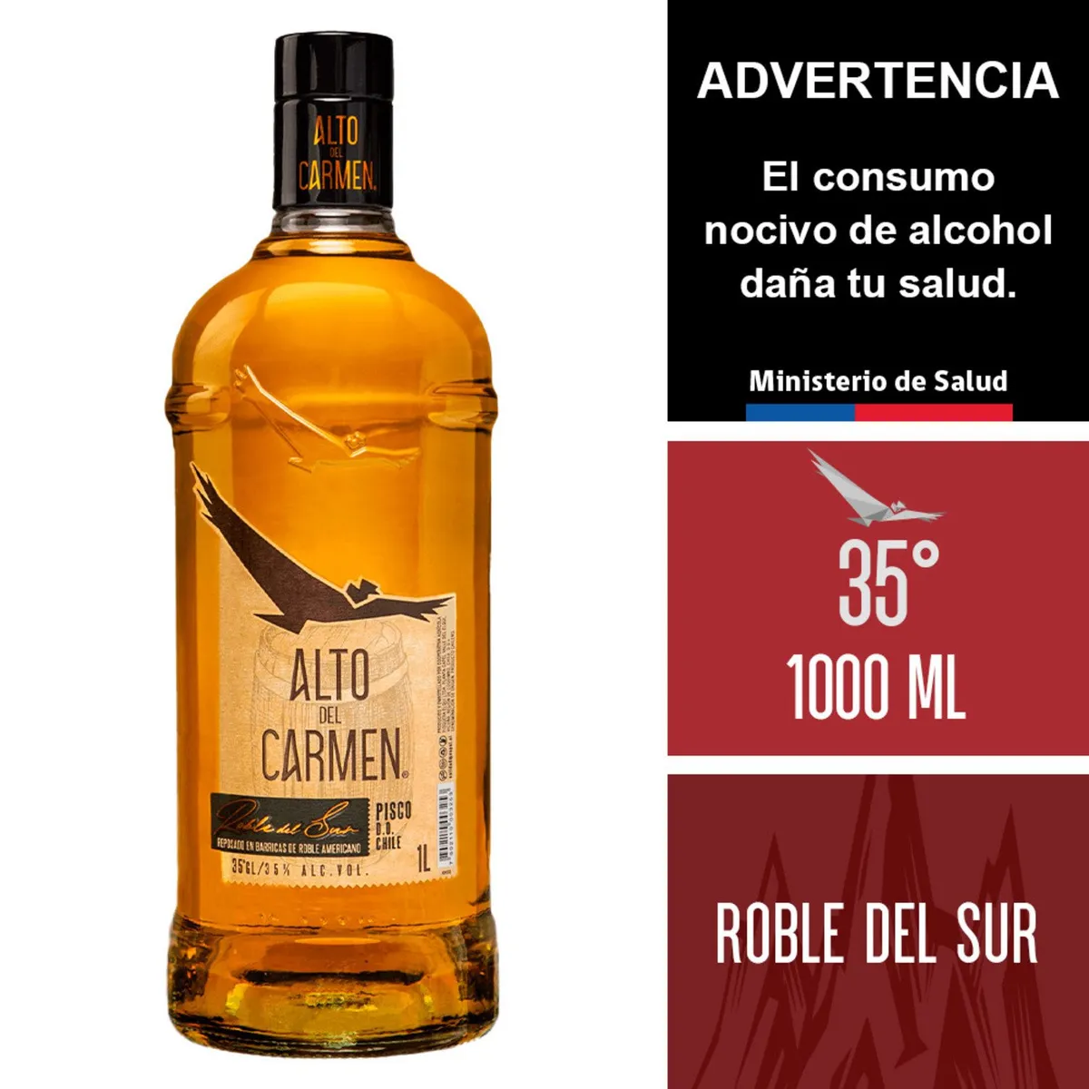 ALTO DEL CARMEN - Pisco Alto del Carmen Robles del Sur 35° 1 L