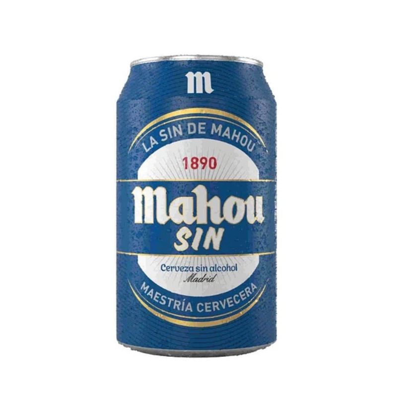 MAHOU - CERVEZA LT SIN ALCOHOL MAHOU 330 CC