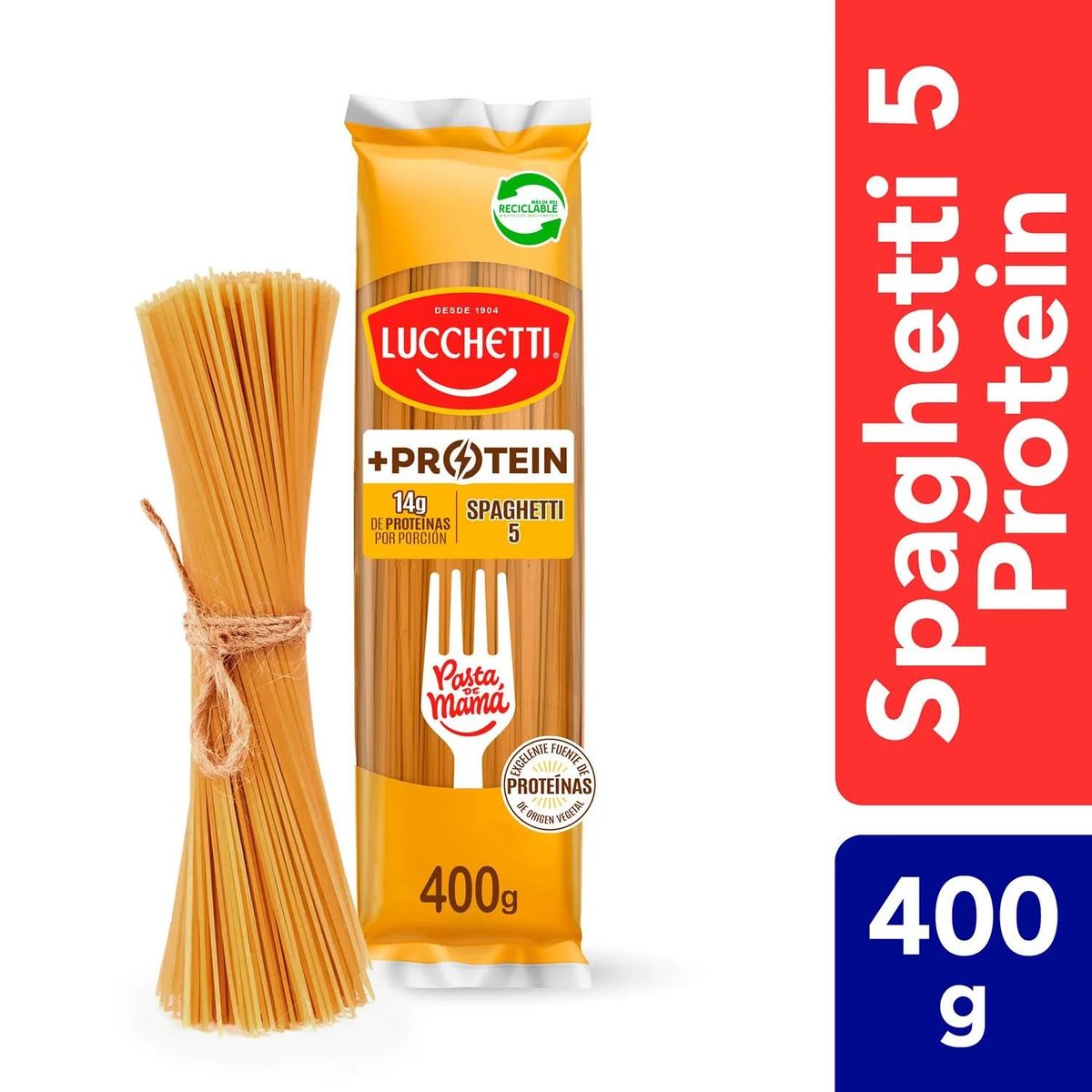 LUCCHETTI - PASTA SPAGHETTI PROTEIN LUCCHETTI 400 GR
