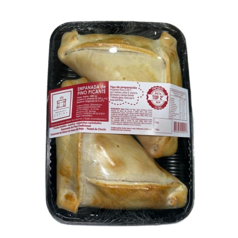 SATIRA - Pack Empanadas de Pino Picante Satira 2 x 240 g