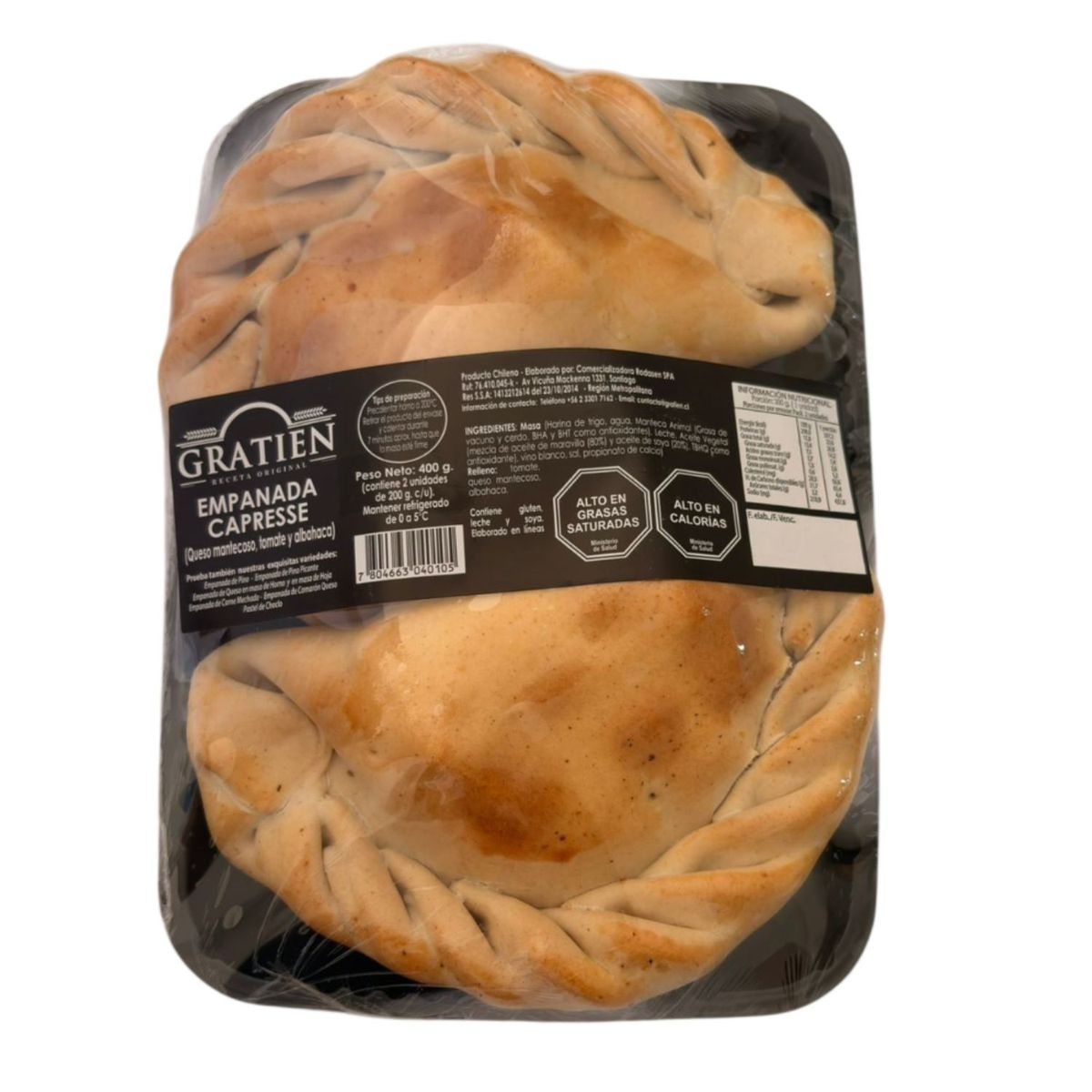 SATIRA - Pack Empanadas Capresse Satira 2 x 200 g
