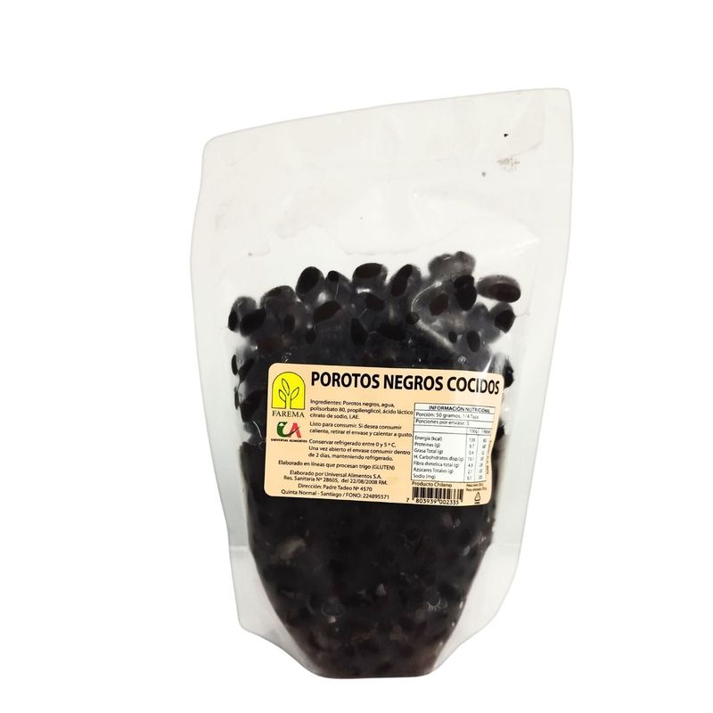 VERDURAS - Porotos Negros Cocidos Farema 250 g