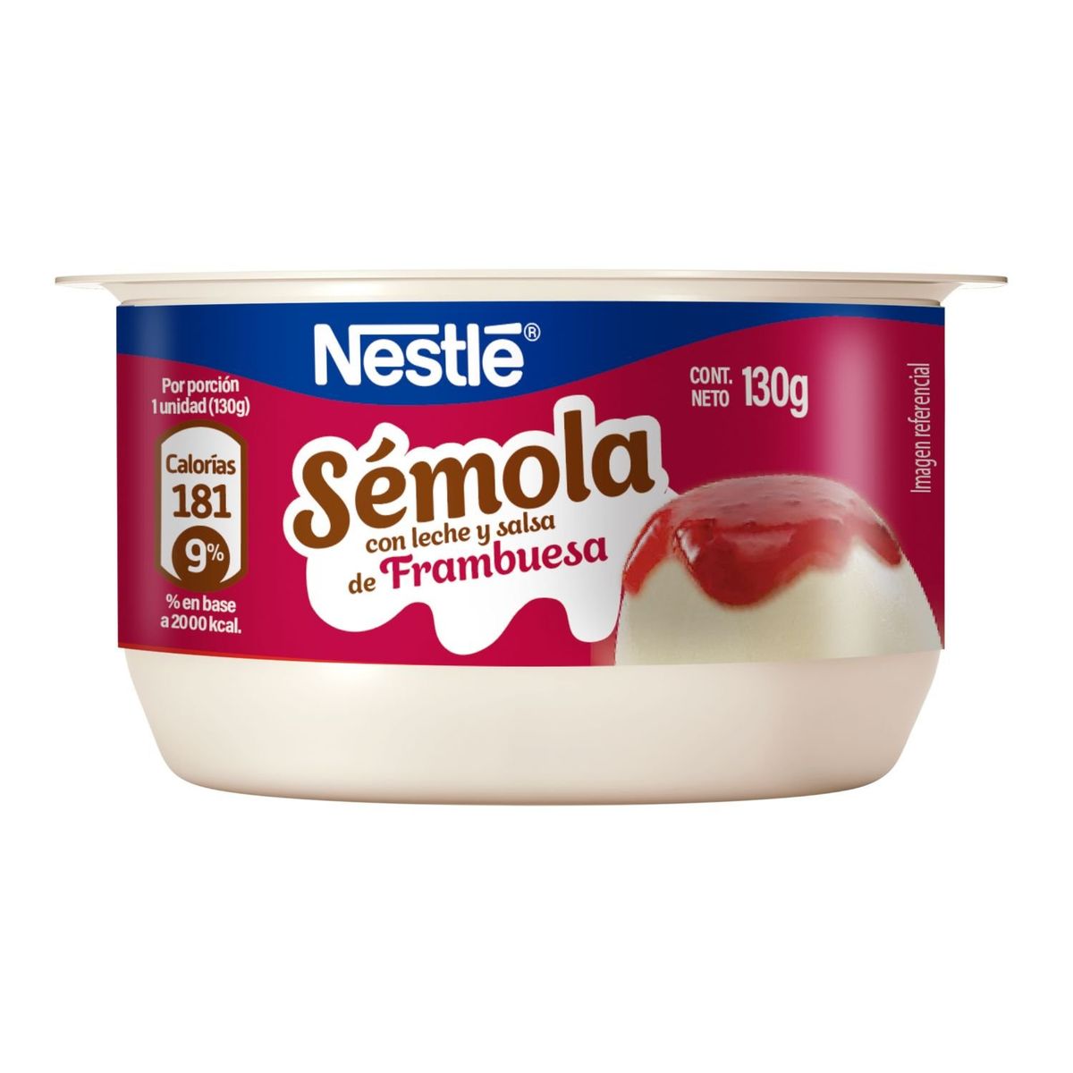 NESTLE - Postre Sémola con Leche y Salsa de Frambuesa Nestle 130 g