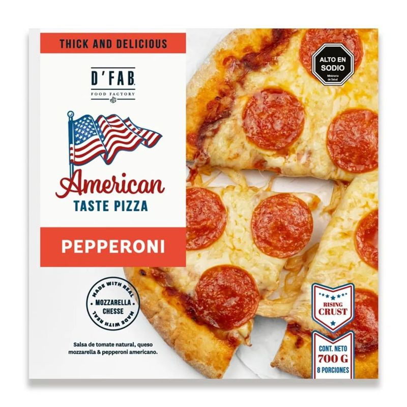 D'FAB - Pizza Americana Pepperoni D'Fab 700 g