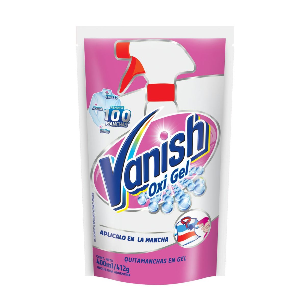 VANISH - Quitamanchas en Gel Prelavado Blanco Doypack Vanish 400 ml
