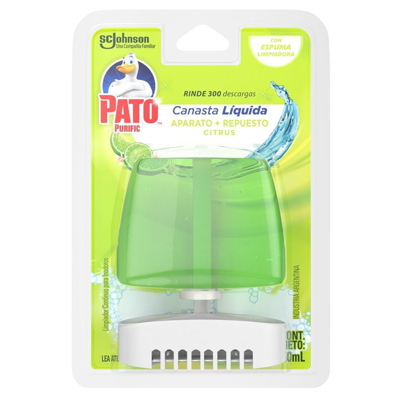 PATO PURIFIC - Canasta Líquida para Inodoro Citrus Pato Purific 50 ml
