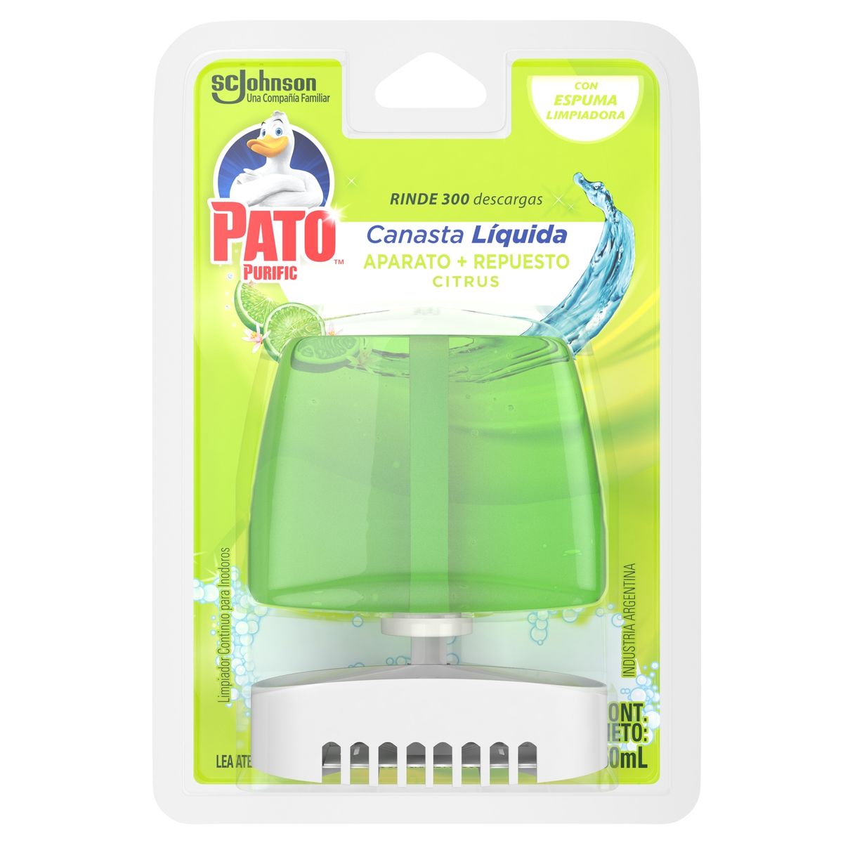 PATO PURIFIC - Canasta Líquida para Inodoro Citrus Pato Purific 50 ml