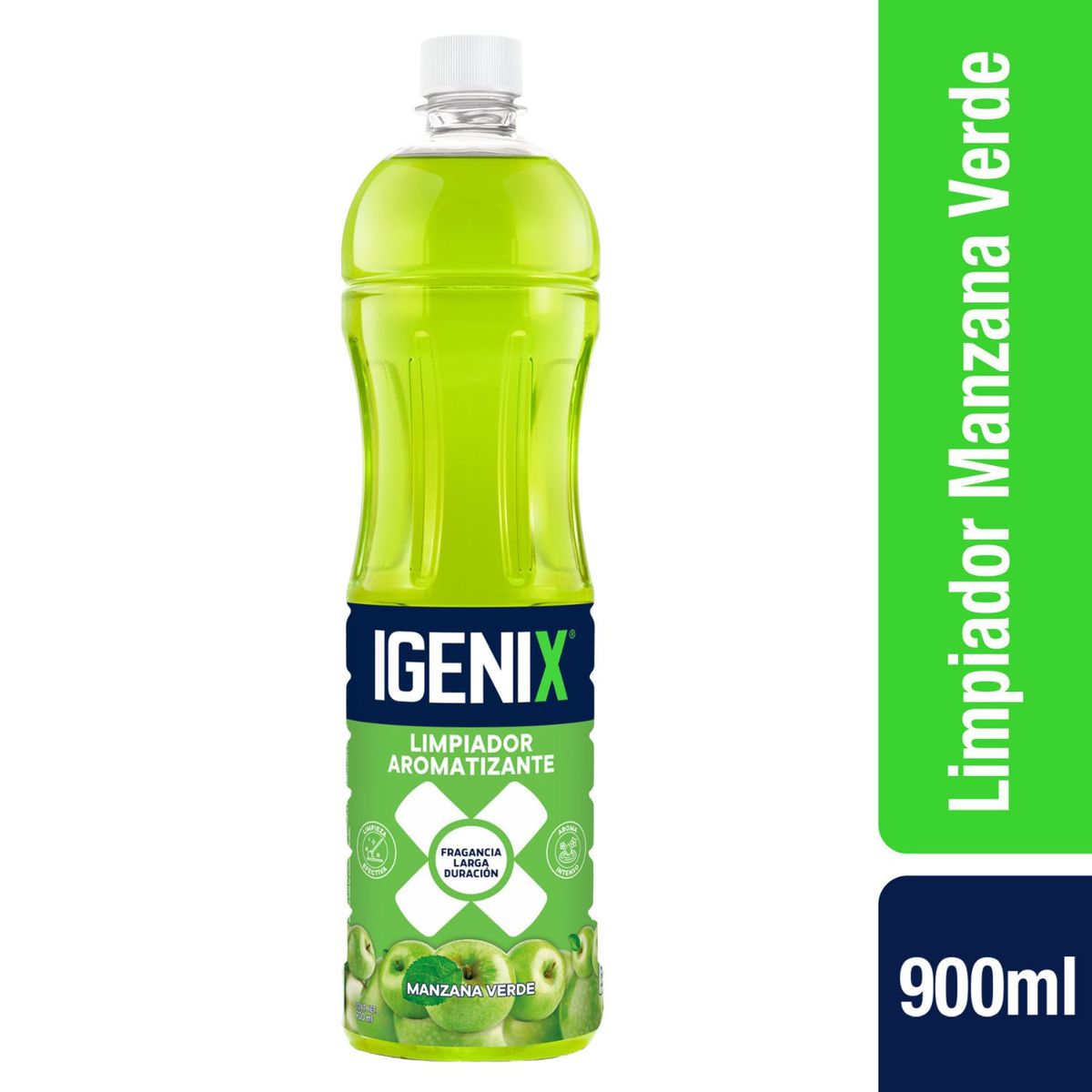 IGENIX - Limpiador Desinfectante Aroma Manza Verde Igenix 900 ml