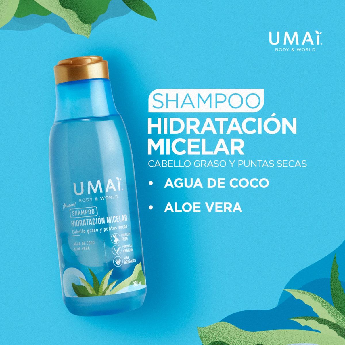 UMAI - SHAMPOO MICELAR UMAI 385 ML