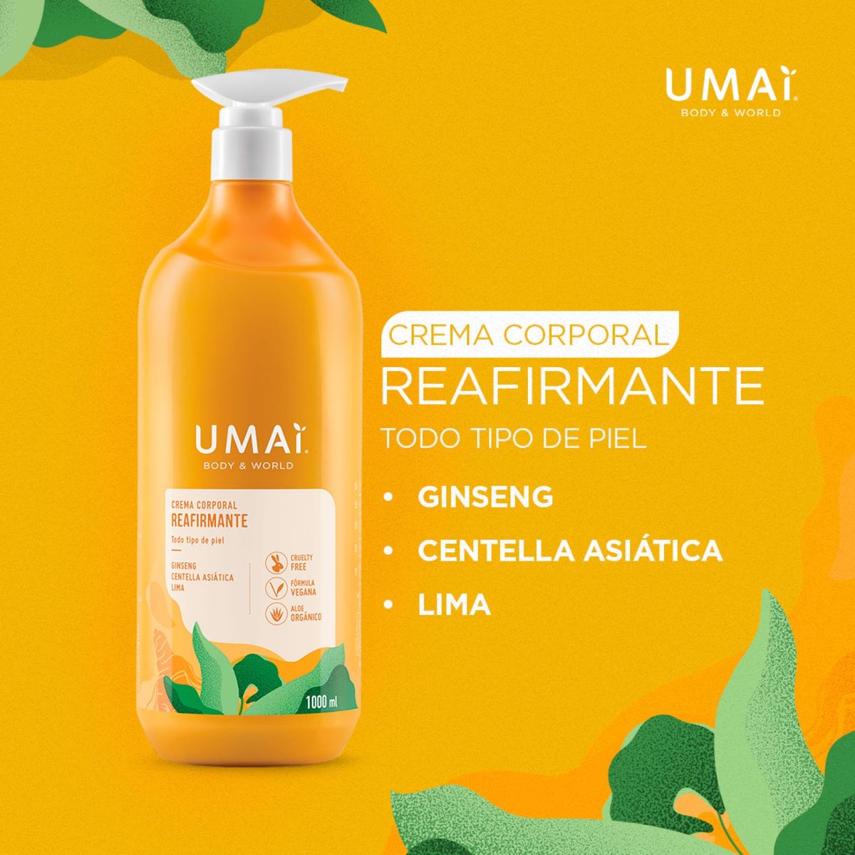 UMAI - CREMA REAFIRMANTE UMAI 1000 ML