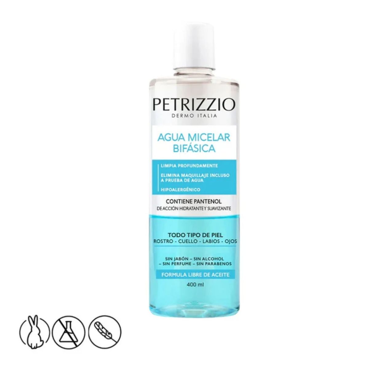 PETRIZZIO - Agua Micelar Bifásica Petrizzio 400 ml