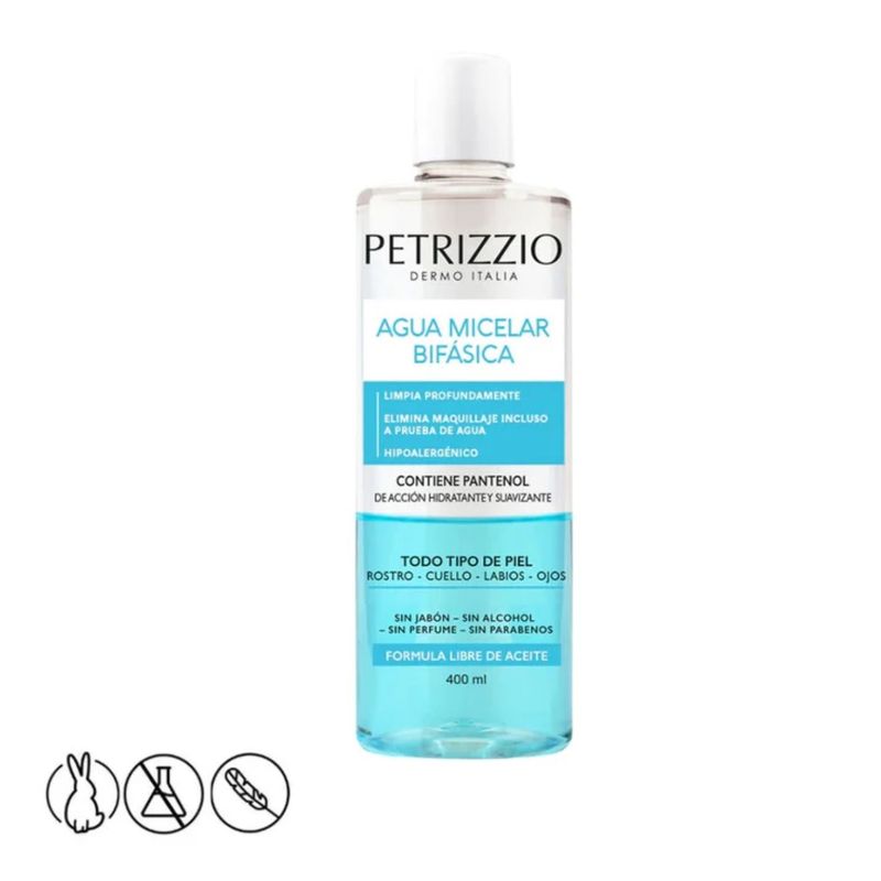 PETRIZZIO - Agua Micelar Bifásica Petrizzio 400 ml