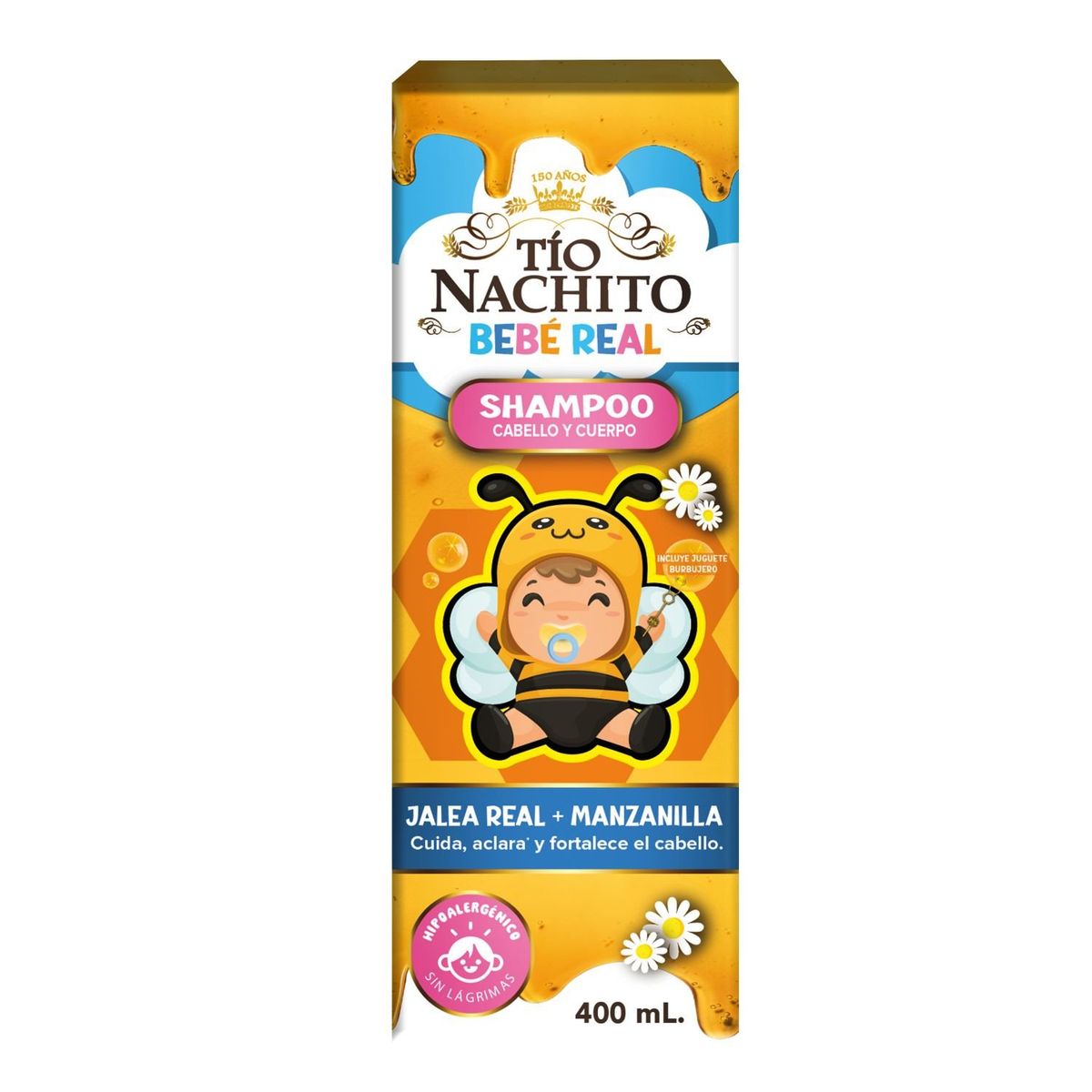 TIO NACHITO - Shampoo Manzanilla Bebe Real Tio Nachito 400 ml