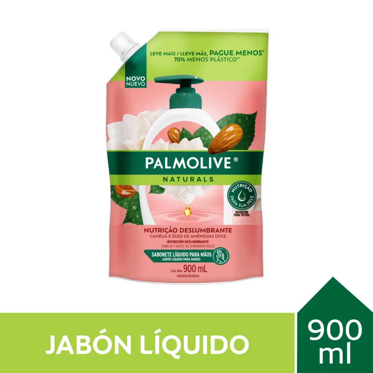 PALMOLIVE - Jabón Líquido Camellia y Aceite de Almendras Palmolive 900 ml
