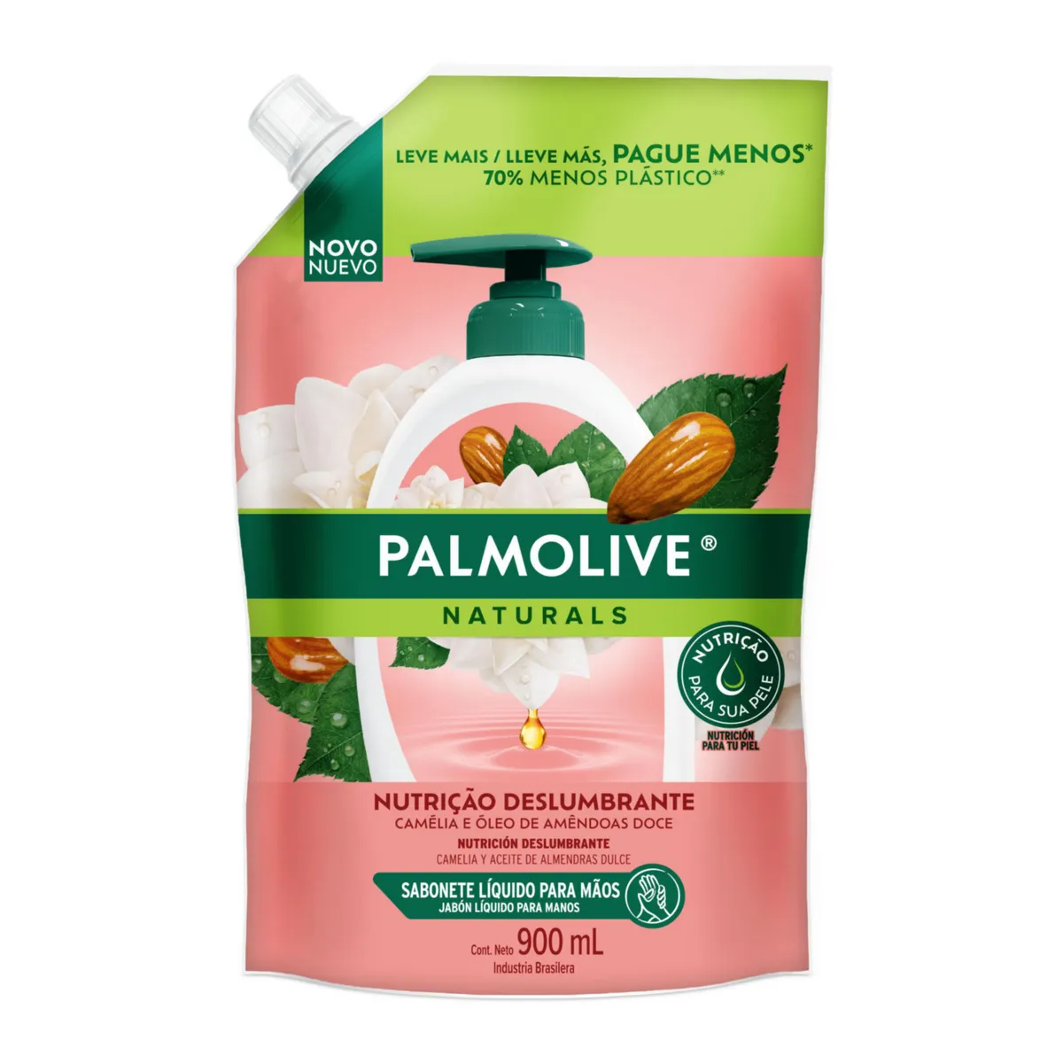 PALMOLIVE - Jabón Líquido Camellia y Aceite de Almendras Palmolive 900 ml