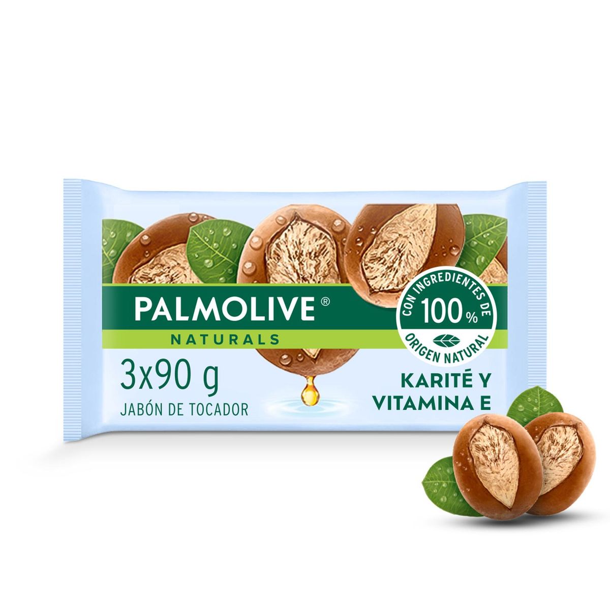PALMOLIVE - Jabón en Barra Karite y Vitamina E Palmolive 3 Un