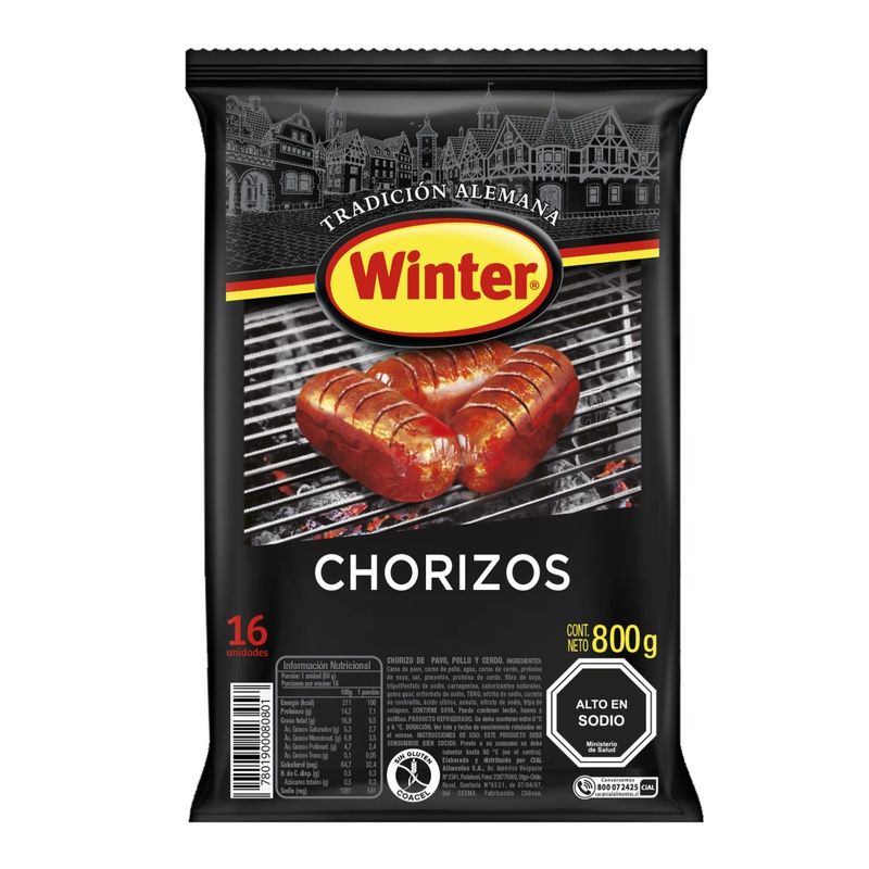 WINTER - Chorizo Parrillero Winter 800 g