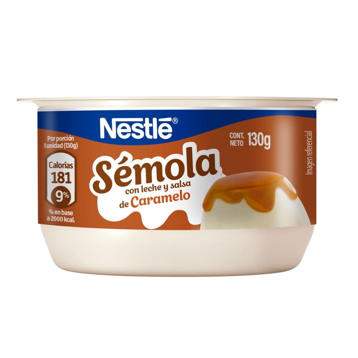 NESTLE - Postre Sémola con Leche y Salsa de Caramelo Nestle 130 g