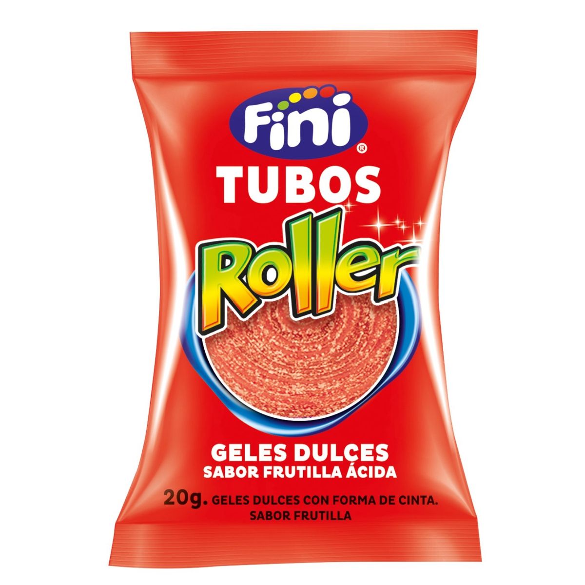 FINI - Gomitas Ácidas Roller Fini Frutilla 20 gr