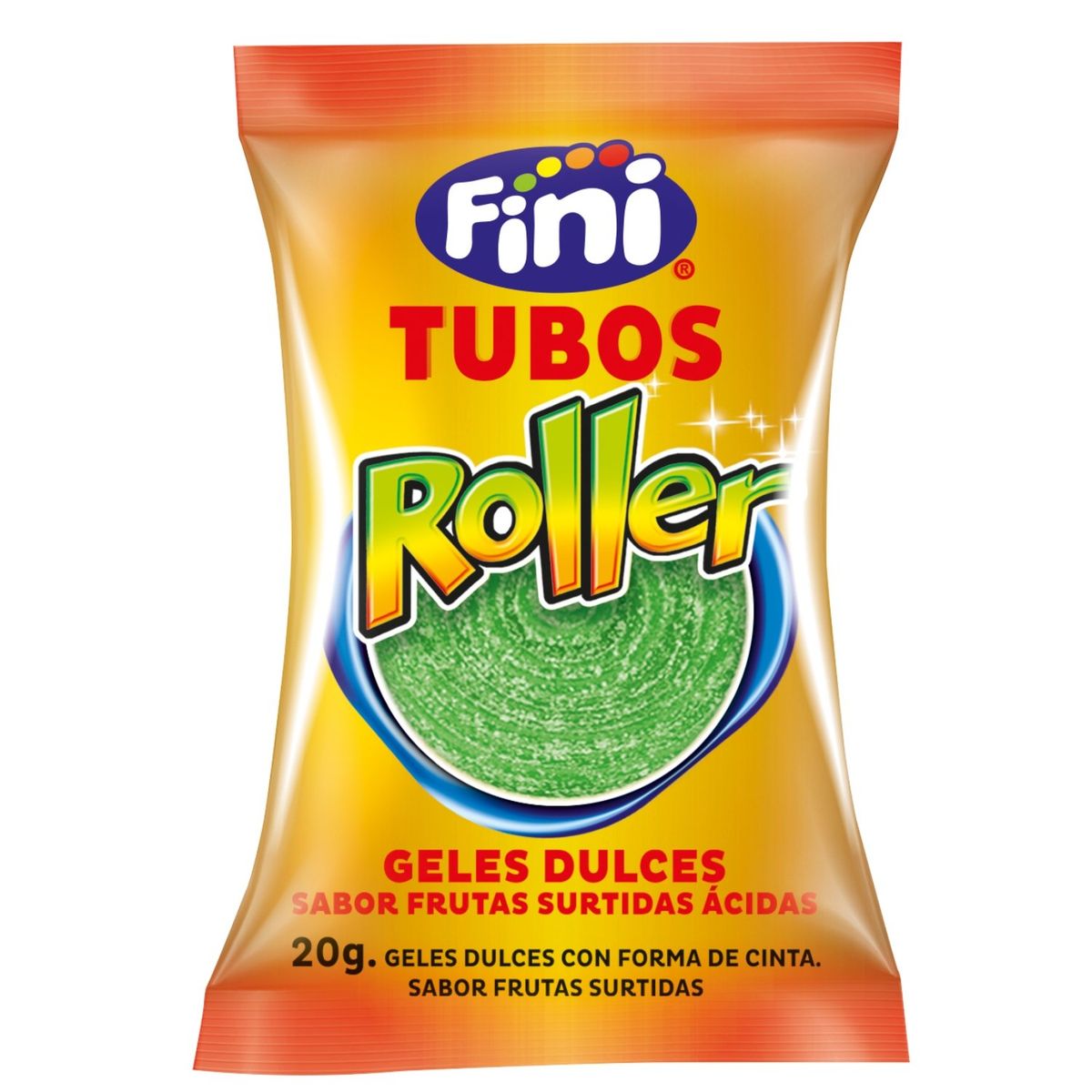 FINI - Gomitas Ácidas Roller Fini Frutas Surtidas 20 gr
