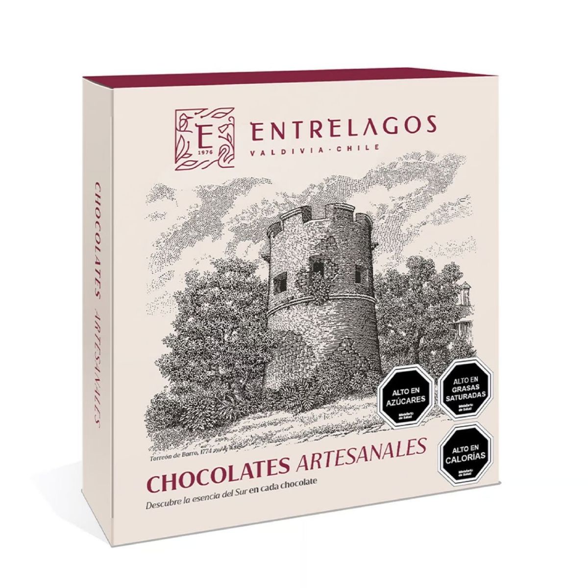 ENTRELAGOS - Bombones de Chocolate Caja Torreon Entrelagos 205 g