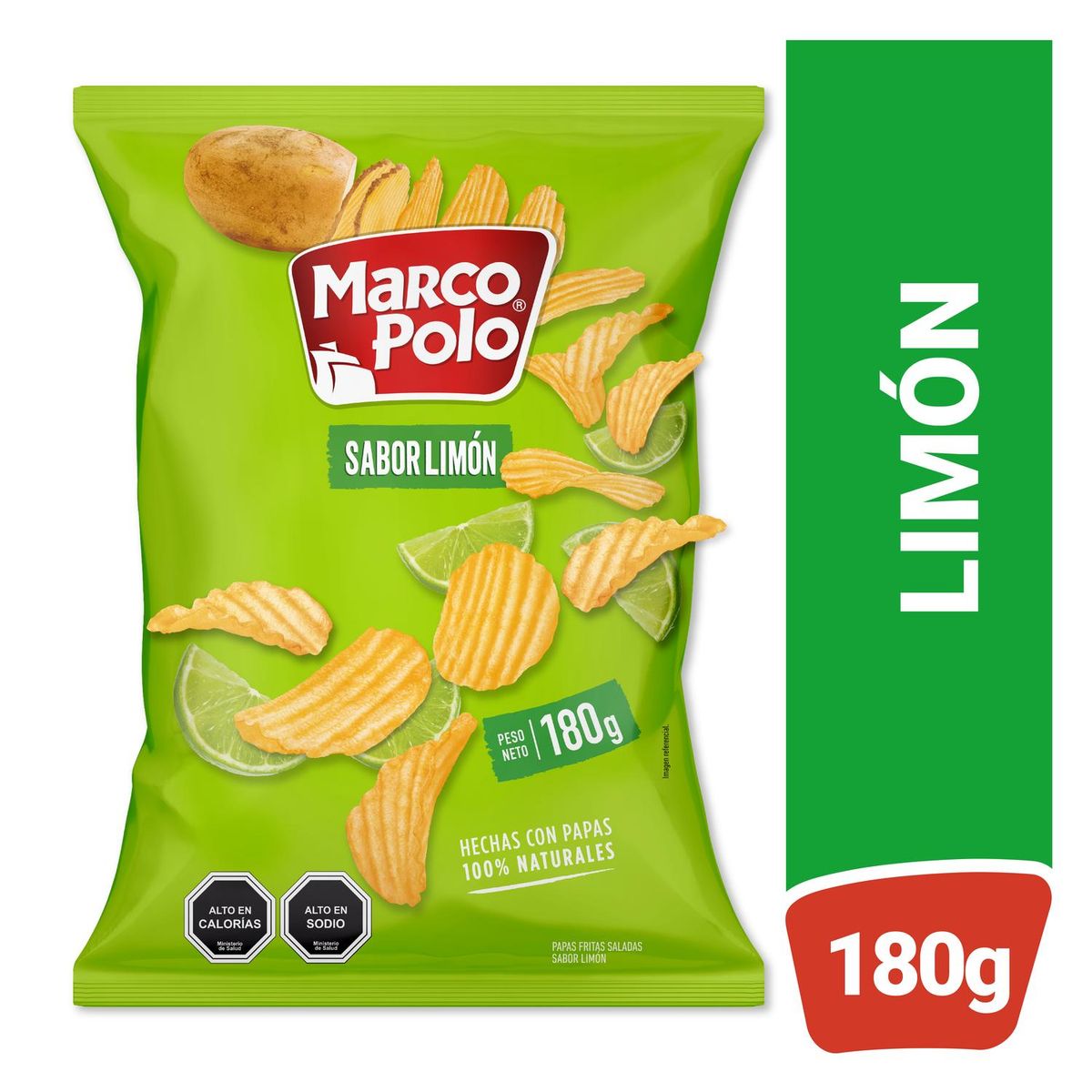 MARCO POLO - Papas Fritas Sabor Limón Marco Polo 180 g