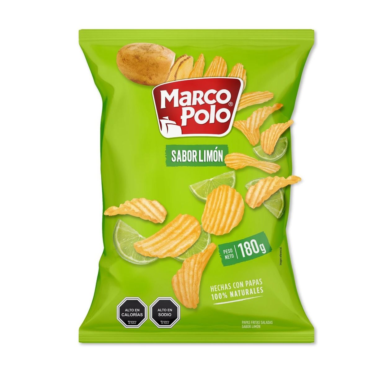 MARCO POLO - Papas Fritas Sabor Limón Marco Polo 180 g