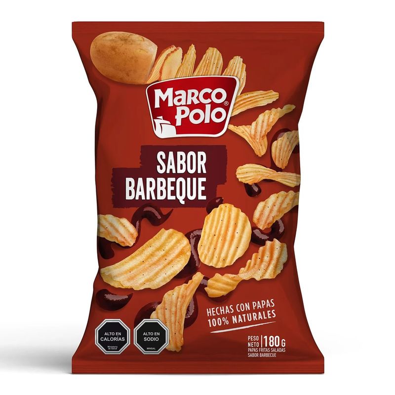 MARCO POLO - Papas Fritas Sabor BBQ Marco Polo 180 g