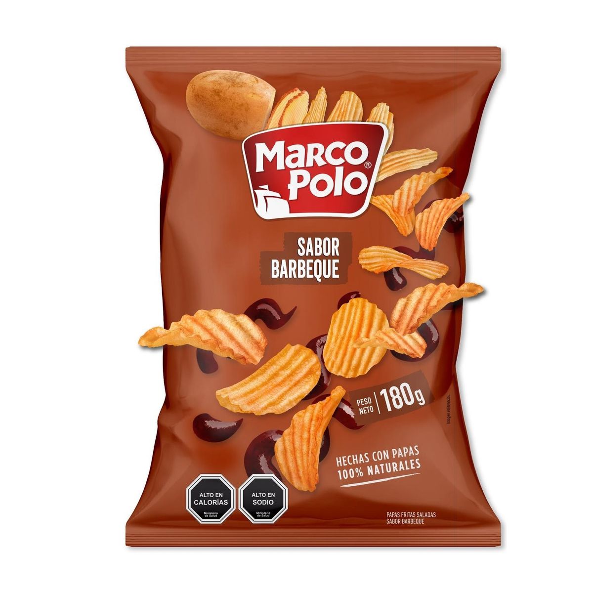 MARCO POLO - Papas Fritas Sabor BBQ Marco Polo 180 g